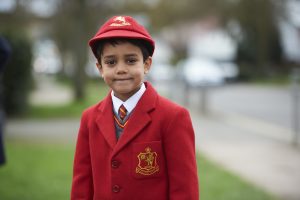 student in uniform