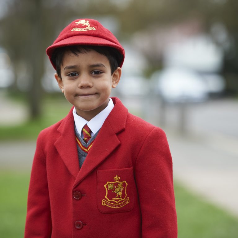 student in uniform